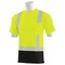 Erb Safety T-Shirt, Brdseye Msh, Shrt Slv, Class2, 9006SBSEG, Hi-Viz Lime/Blk, 3XL 62285